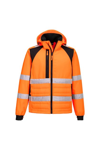 Geaca de lucru, reflectorizanta, stretch, portocaliu/negru