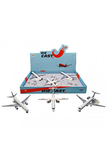 toysclub 1210-C46 METAL ÇEKBIRAK YOLCU UÇAĞI *6 - 1 ADET FİYATIDIR