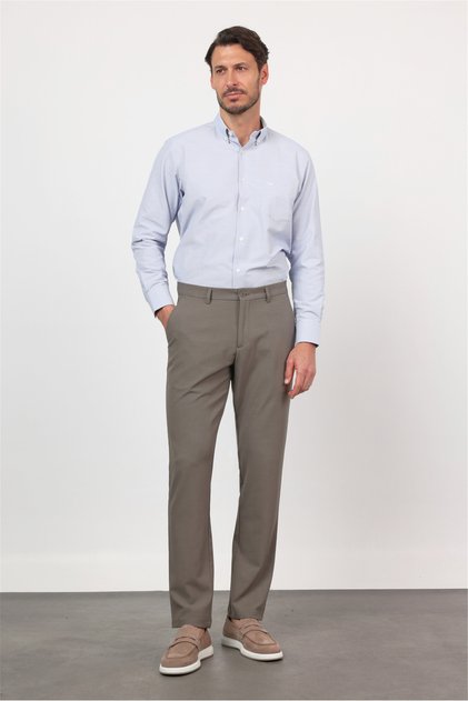 Vizon Yan Cep Comfort Fit Esnek Chino Pantolon 1003260171