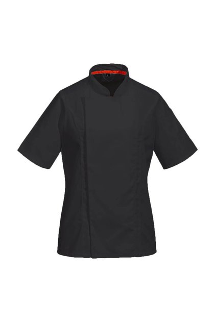 Tunica bucatar, rezistenta la lichide, cu buzunare, horeca, negru