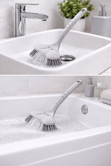 Emilahome Bathtub and Sink Brush Beige