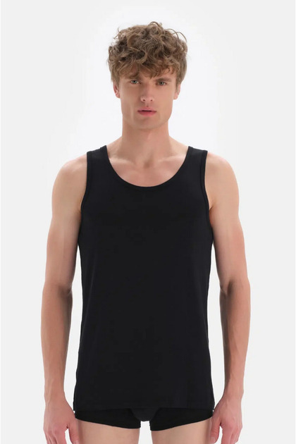 Men's Slim Fit Micro Modal Luxury Undershirt D4000 - Tencel ™ Technological Black / White