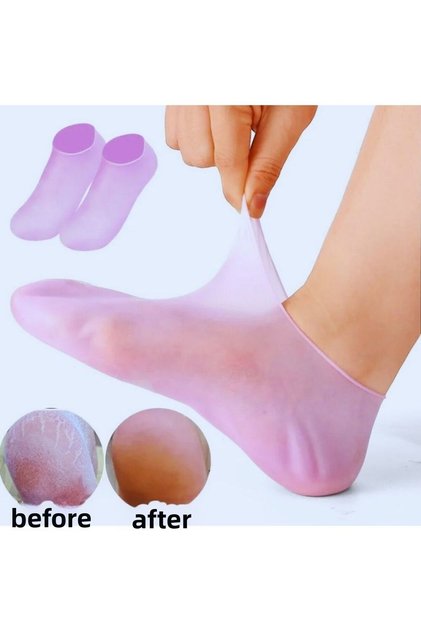 2Pcs Silicone Heel Care Socks, Moisturizing Spa Effect Foot Mask, Foot Health Socks