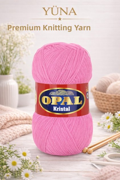 Crystal Pearl Knitting Yarn Summer Knitting Yarn 0178 Pink