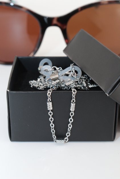 Steel Silver Color. Glasses Chain. Special Design Steel. Gözlük Ipi. Glasses Strap. Unisex
