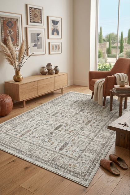 ギャルソンRUG Dinarsu Leon Carpet Ethnic and Classic Patterned Home Living Room