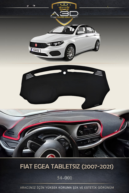 Fiat Egea Tablet-Free Model Black Dashboard Protection Cover Towel Cover Carpet Protector Front Accessory
