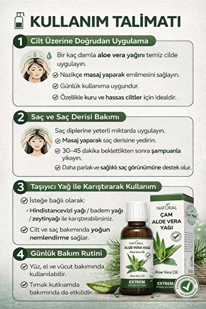 Extrem Natural % 100 Saf Souk Skm Aloe Vera Ya 50 ml - Fiyat,  Yorumlar