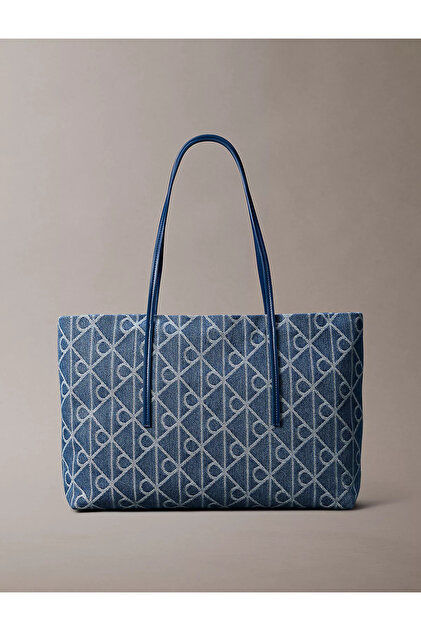 Tank888 さん用H139 m304 m518 ba403 Calvin Klein Kadın Emblem Aop Denim Tote Çanta - Fiyatı, Yorumları