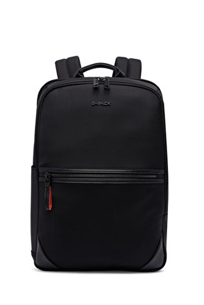 Derimod D-Pack Unisex Siyah Teknolojik Kumaş Sırt Çantası