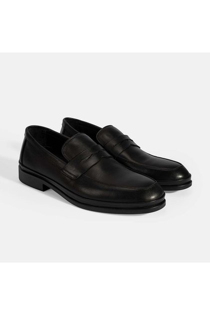 Men's Black Desacomfort Leather Loafers