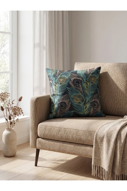 Premium Special Series Palm Tree Pattern Double-Sided Throw Pillow Cover