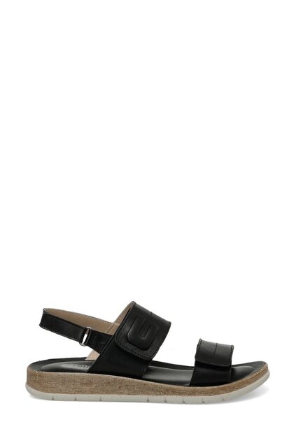 166241 Kadın Düz Hakiki Deri Comfort Sandalet