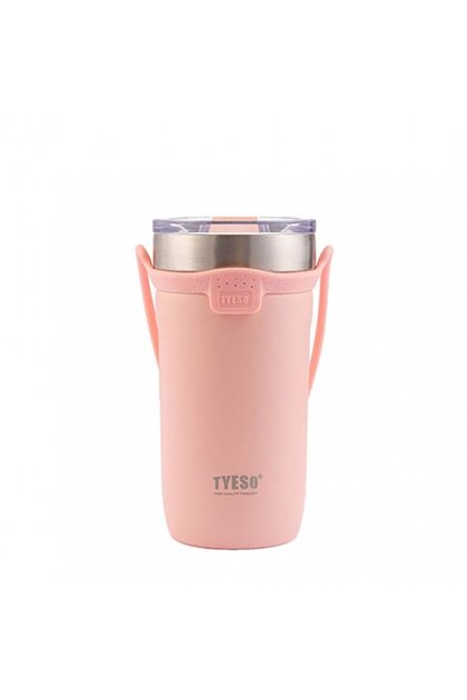 Soulmate Tumbler Vacuum Stainless Steel Silicone Strap 550 ml Pink