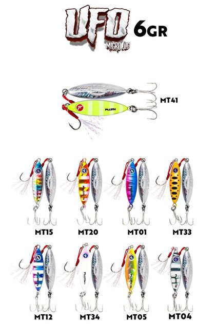 h*i様 iroca ミズクラゲ jellyfish rainbow リバーシブ Fujin UFO Micro Jig 3gr RENK :MT34 Glow Purple - Fiyatı, Yorumları