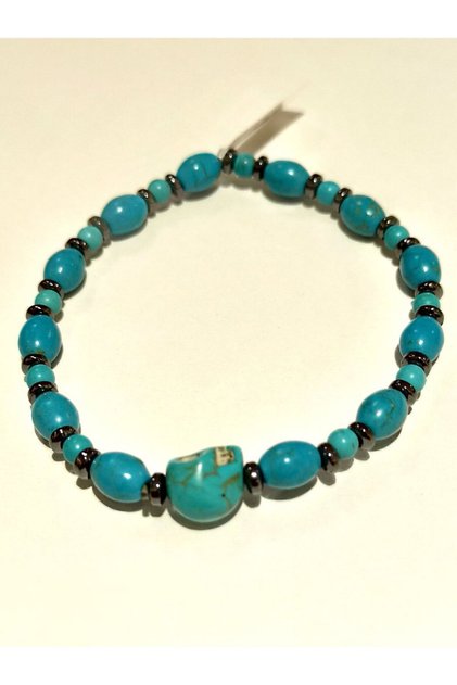 Colorful Elastic Luxurious Figured Flashy Stone Bracelet