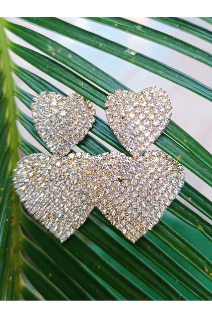 Yellow Color Zircon Stone Luxury Evening Dress Earrings