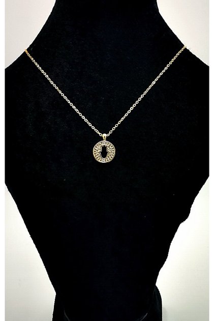 Gold Color Chain Figured Anti-Tarnish Special Design Necklace
