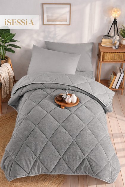 Veloria Wellsoft Single Quilt Double-Sided | Ultra Soft 4 Season Comfort | 155X215 cm