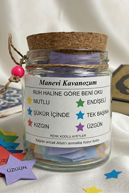 Manevi Ayet Kavanozu –144 Ayet - El Yapımı Cam Ayet & Dua Kavanozu | Anlamlı ve İslami Hediye