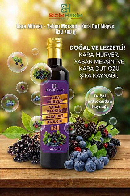BİZİMHEKİM ŞİFA EVİ MİXS Kara Mürver – Yaban Mersini – Kara Dut