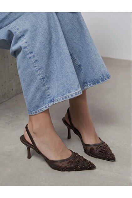 Kelly Lace Beading Women's High Heel Shoes