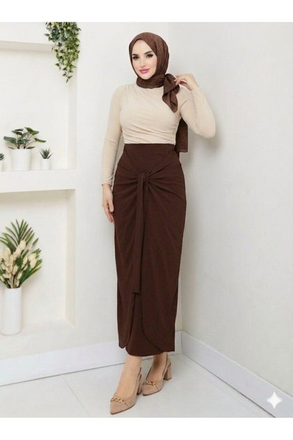 5-Style Connectable Drawstring Sandy Skirt