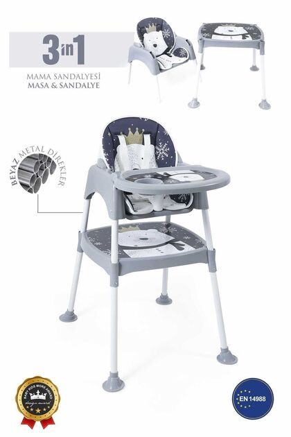 miracool Prime 3in1 Mama Sandalyesi / Çalışma Masalı - Fiyatı