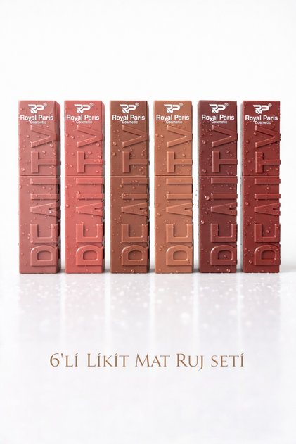 Kalıcı likit mat rujlar 6'lı set