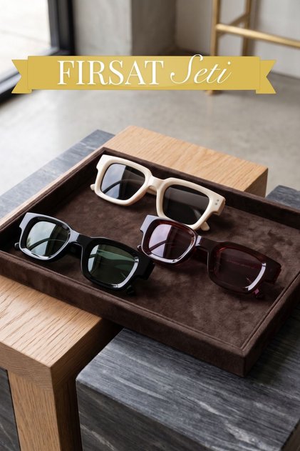 3-Piece Advantage Set Women's Uv400 Protection Sunglasses