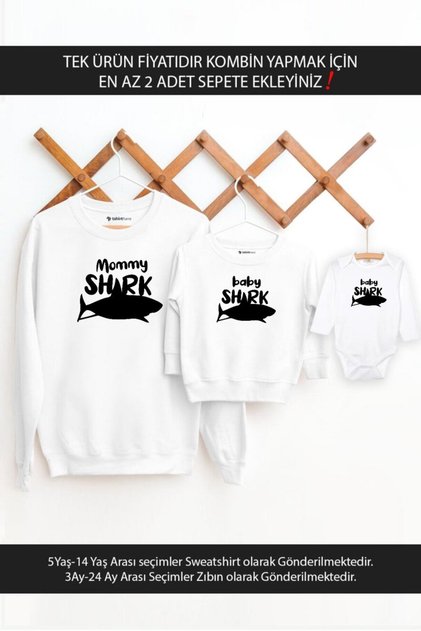 Mommy baby shark (price is for a single item, please add at least 2 to your cart to create a combination)