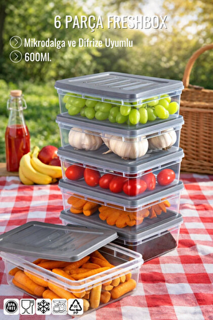 Nandy Home 9 Lu Set Freshbox Mikrodalga Ve Difrize Uygun Saklama