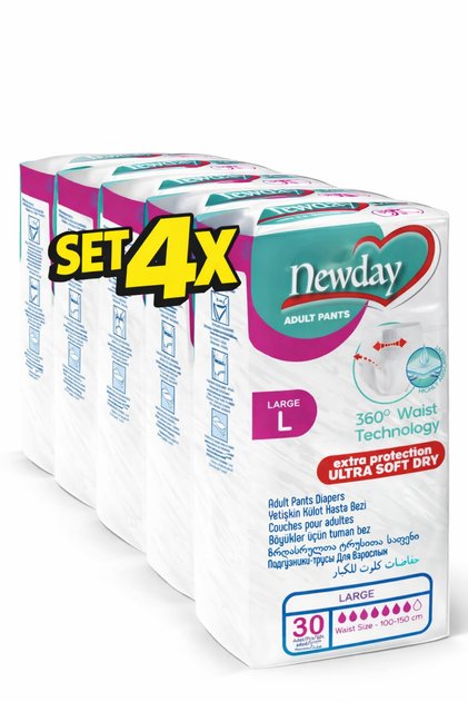 SET 4X SCUTECE PENTRU ADULTI - CHILOT, ADULT PANTS LARGE SIZE, 120BUC./SET