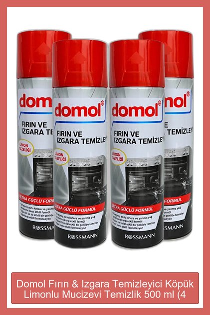 Fırın & Izgara Temizleyici Köpük Limonlu 500 ml (4 Adet)