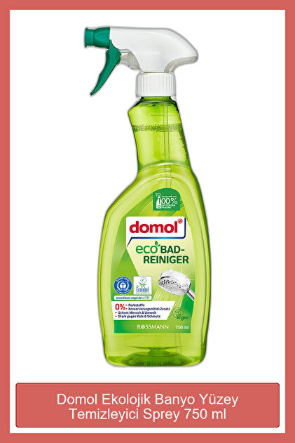 Domol Ekolojik Banyo Yüzey Temizleyici Sprey 750 ml - Fiyatı