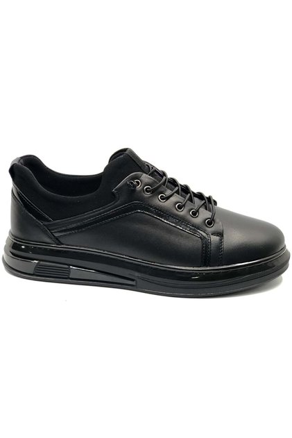Dropland 9326 genuine leather men's casual shoes black