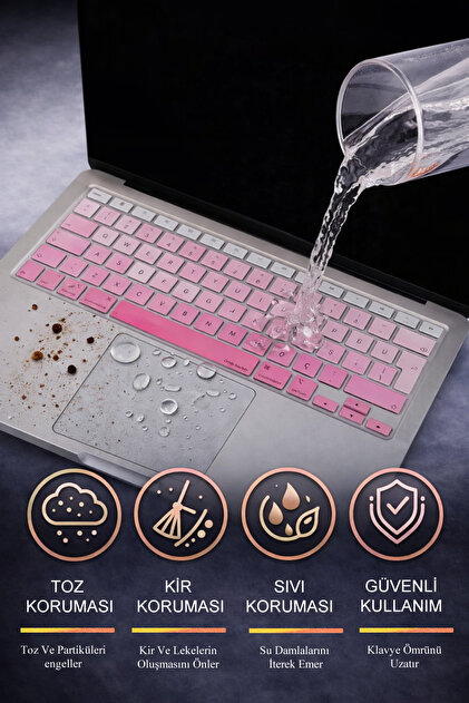 Mcstorey MacBook Air Case M1 13Inch Keyboard Protector Turkish Q