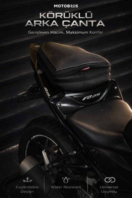 Bajaj RS200 Arka Çanta Arka Artçı Koltuk Çantası (Kask Sığabilir)