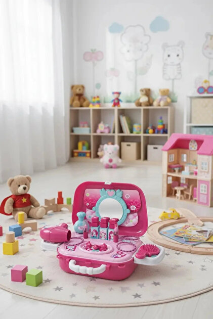 Miniso Lisanslı Çantalı Evcilik Oyunu – Kıyafet Ve Makyaj Seti İle
