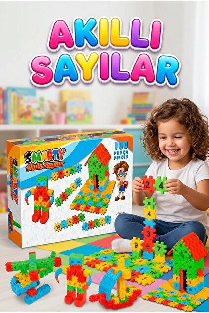 Tıfıl Toys Akıllı Sayılar 100 Parça Rakamlı Matematik İşlemli