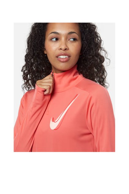 Swoosh 1/2-Zip Mid Top Kadın Koşu Antrenman Üstüü