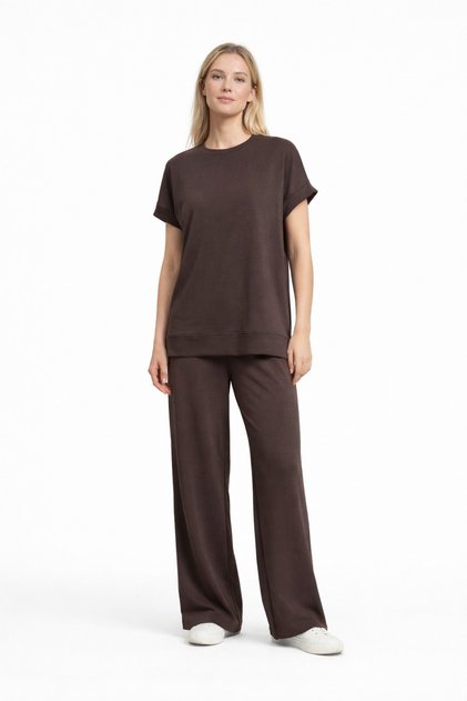 Women's Palazzo Suit with Side Slits – Comfortable Elegance