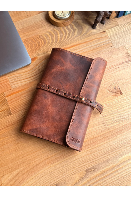 Book&Agenda Cover Case Genuine Leather Stylish and Practical Design.Birthday&Mother&Father's Day Gift