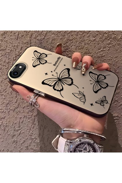 iPhone 7/8/Se 2020 2022 Compatible Evil Eye Butterfly Pattern, Full Coverage Protection, Stylish Case