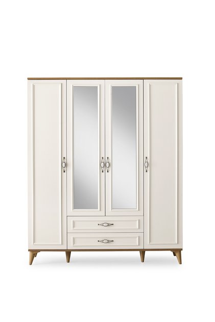 Irmak 4 Kapılı 2 Çekmeceli Gardrop Elbise Dolabı 160x48x195cm