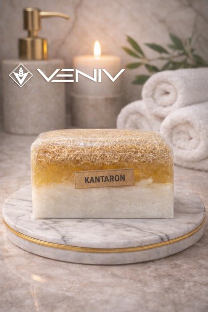 100% natural pumpkin fiber soap - st. john's wort & goat milk - 100 gr
