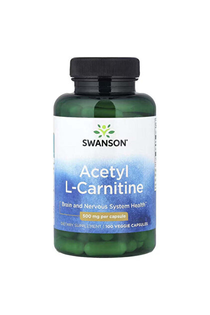 SWANSON Acetyl L-Carnitine Brain and Nervous System Health 500 Mg 100 Veggie Caps- Trendyol