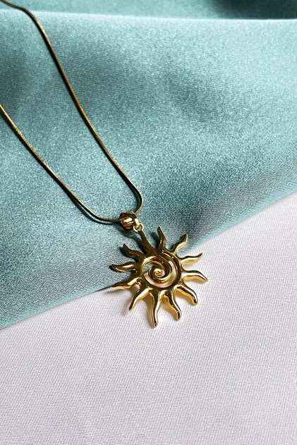 Spiral Sun Necklace