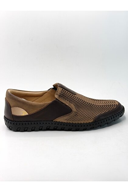 Men's 100% Genuine Leather Summer Perforated Orthopedic Shoes