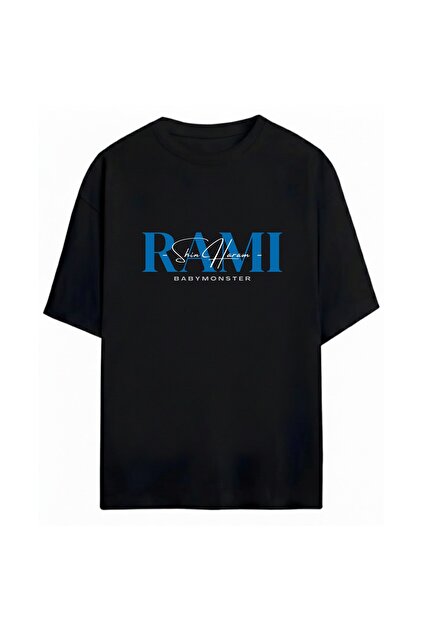 SVART WEAR Rami BabyMonster K-Pop Unisex Oversize %100 Pamuklu T